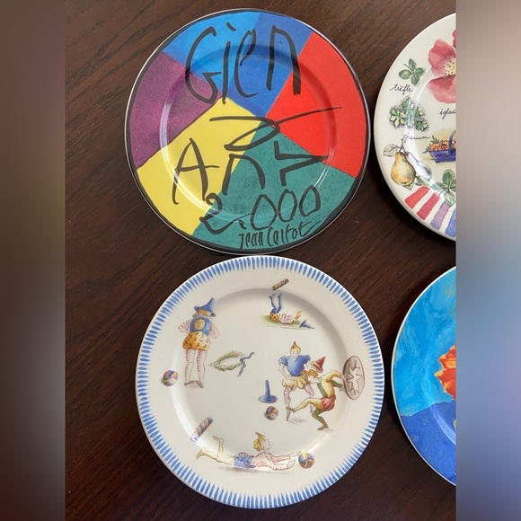 Set of 4 GIEN France 5” plates Couleurs Du Temps - Picture 2 of 9